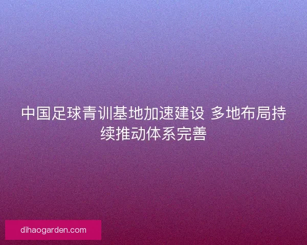 中国足球青训基地加速建设 多地布局持续推动体系完善